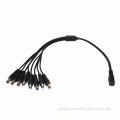 1 to 8 DC Power Adapter Splitter Cable for CCTV Security Camera